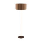 Bruine design vloerlamp kunststof, Noor, met schakelaar