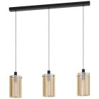 Amberkleurige moderne hanglamp glas, Ritesh