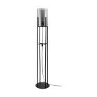 Zwarte retro vloerlamp, Patty, staal