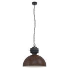 Bruine industriële hanglamp staal, Silja