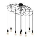 Zwarte industriële hanglamp staal, Katinka