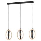 Landelijke hanglamp hout, Angeline