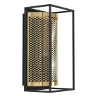 Zwarte industriële wandlamp aluminium, Mauricio