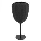 Grijze tafellamp stof, Benji, met schakelaar