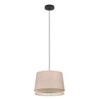 Beige hanglamp stof, Ruby
