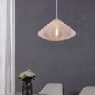 Witte industriële hanglamp staal, Agnese