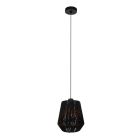 Papieren hanglamp zwart, Caine