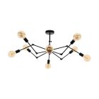 Zwarte moderne hanglamp staal, Okke