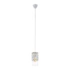 Grijze vintage hanglamp staal, Salvator