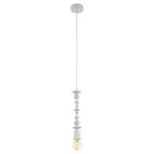 Houten hanglamp wit, Abel
