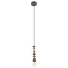 Houten hanglamp zwart, Abel