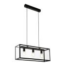 Zwarte industriële hanglamp staal, Yagmur