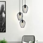 Zwarte industriële hanglamp metaal, Kitana