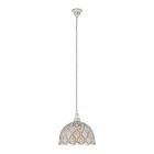 Witte oosterse hanglamp staal, Abdelrahman