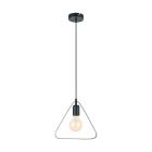 Zwarte hanglamp metaal, Aida