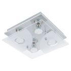 Chromen moderne plafonniere, Annelinde, rvs