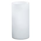 Witte design tafellamp glas, Basken, met schakelaar
