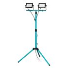 Blauwe werklamp aluminium, Angelos, 30W, 4000K LED, IP65, met schakelaar