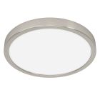 Nikkelen plafonnière kunststof, Geraldo, 20,5W, 3000K LED