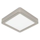 Nikkelen plafonnière kunststof, Geraldo, 11W, 3000K LED