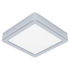 Chromen badkamer plafondlamp kunststof, Geraldo, 11W, 3000K LED, IP44