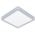 Chromen badkamer plafondlamp kunststof, Geraldo, 17W, 3000K LED, IP44