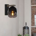 Bruine moderne wandlamp hout, Frida