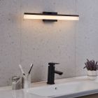 Zwarte moderne badkamer wandlamp aluminium, Michelle, 11W, 3000K LED, IP44