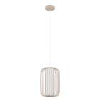 Beige industriële hanglamp aluminium, Safira