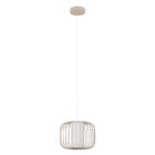 Beige industriële hanglamp aluminium, Safira