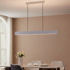 Grijze moderne smart hanglamp aluminium, Andrew, 19W, warm tot koud wit verstelbare LED