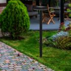 Zwarte solar prikspots kunststof, Ingemar, 8,5W, 3000K LED, IP65