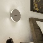 Bruine moderne wandlamp rvs, Patricius, 4,5W, white switch LED, IP44