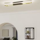 Gouden design plafondlamp aluminium, Crijn, 20W, white switch LED