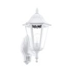 Witte klassieke buiten wandlamp met bewegingssensor aluminium, Leanna, IP44