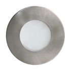Zilveren inbouwspot glas, Margarita, IP65