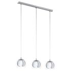 Chromen design hanglamp glas, Iroma