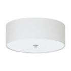 Witte moderne plafondlamp stof, Abano
