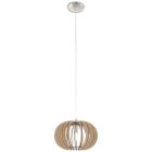 Landelijke hanglamp hout, Kiran, 30 cm