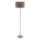 Bruine moderne vloerlamp stof, Terme, met schakelaar