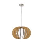 Landelijke hanglamp hout, Kiran, 40 cm