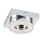 Chromen moderne wandlamp kunststof, Arjo, 4W, 3000K LED
