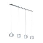 Chromen design hanglamp kunststof, Ayse