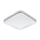 Chromen wandlamp kunststof, Beyza, 16W, 3000K LED, IP44