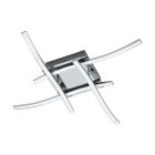 Chromen moderne plafonniere, Yorian, aluminium, 5w 3000K (warm wit) LED