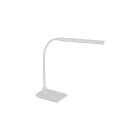 Witte moderne bureaulamp kunststof, Brennan, 5W, 4000K LED, met touchdimmer