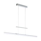 Chromen moderne hanglamp kunststof, Cassandra, 13W, 3000K LED