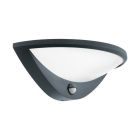 Antraciete buiten wandlamp met bewegingssensor aluminium, Ryan, IP44