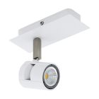 Witte plafondspot Yordi, aluminium