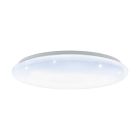 Witte plafonnière staal, Patryk, 40W, white switch LED